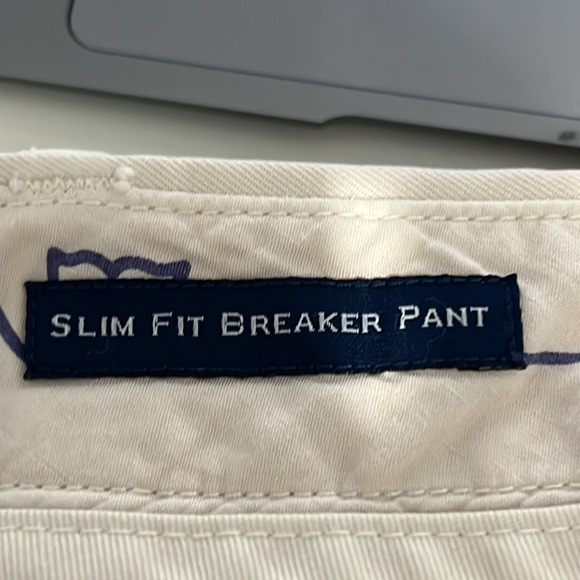 Vineyard Vines Men's Slim Fit Flat Front Casual Breaker Pants Size 38x30 - Picture 7 of 7